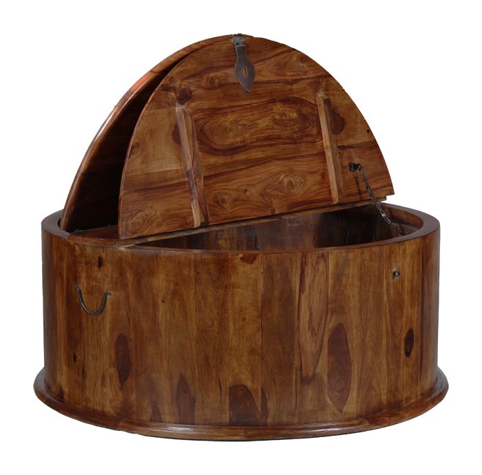 Jali Round Trunk Coffee Table