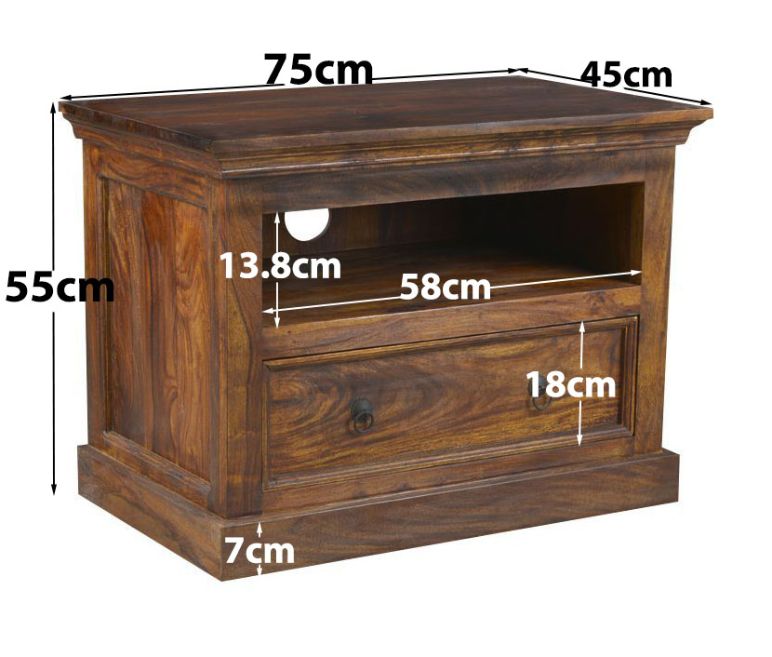 Sheesham Media Unit - In Stock