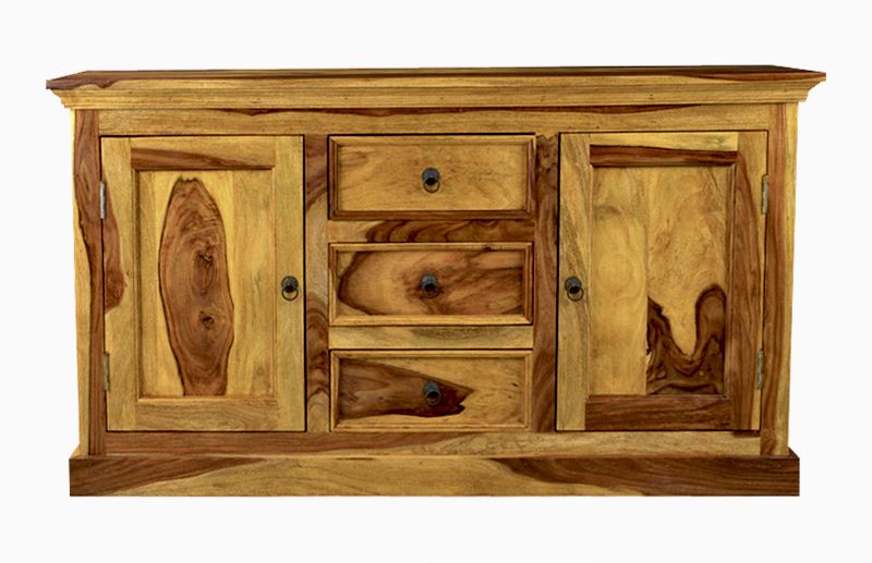 Light Large Sheesham Sideboard - In Stock