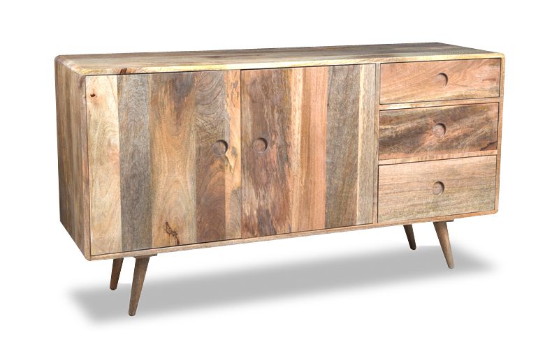 Light Large Vintage Mango Sideboard