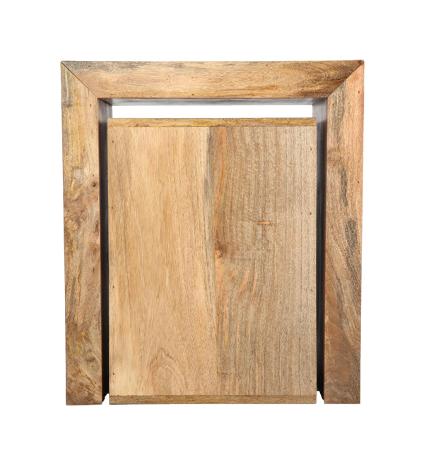 Light Mango Wood Cube Nest