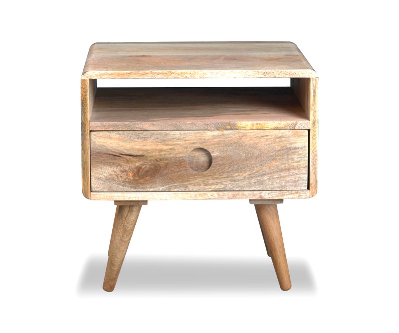 Light Vintage Mango Side Table