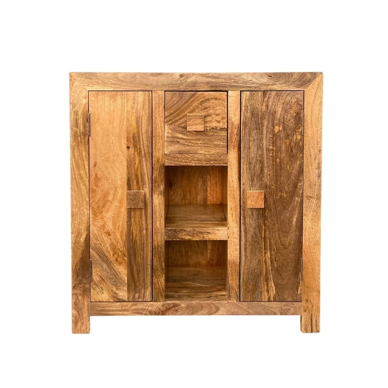 Light Dakota Mango Wood 85cm Slim Sideboard