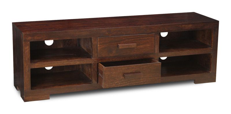 Mango Wood 2 Drawer Media Unit