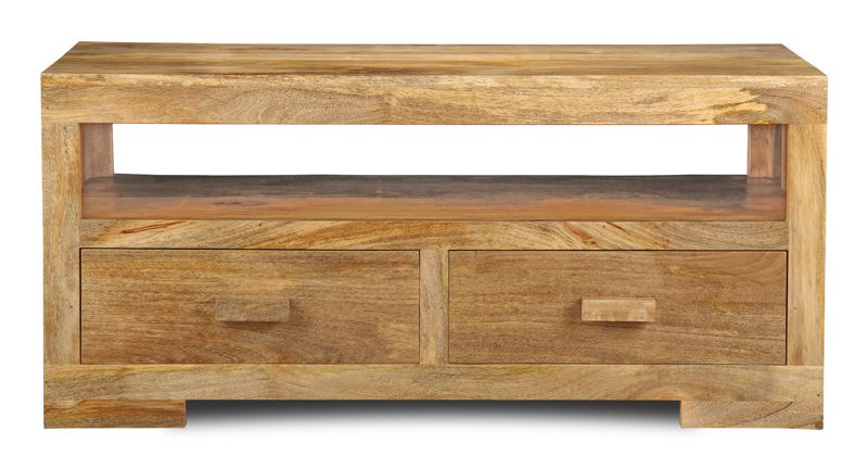 Light Mango Wood 4 Drawer Coffee Table