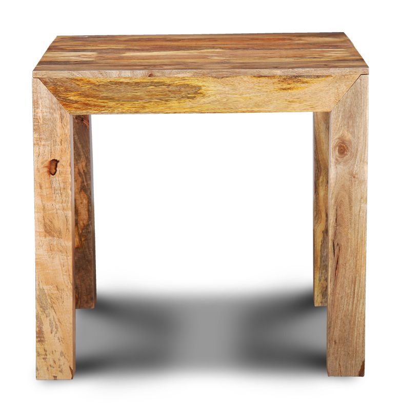 Light Mango Wood 80cm Dining Table