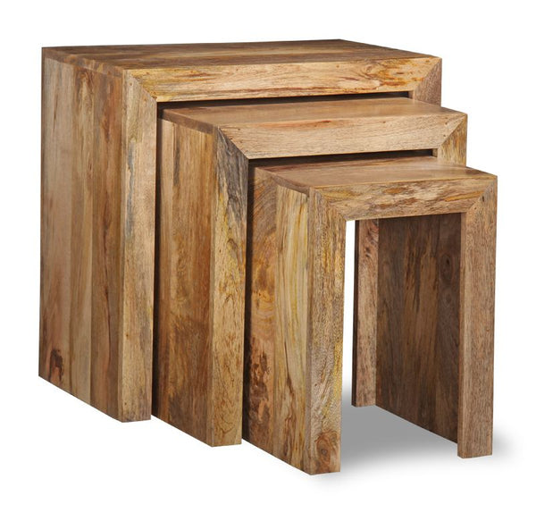 Light Mango Wood Chunky Nest