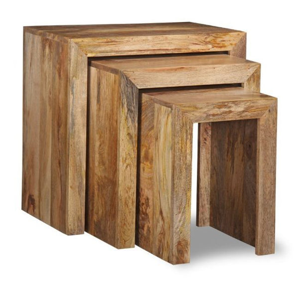 Light Mango Wood Chunky Nest