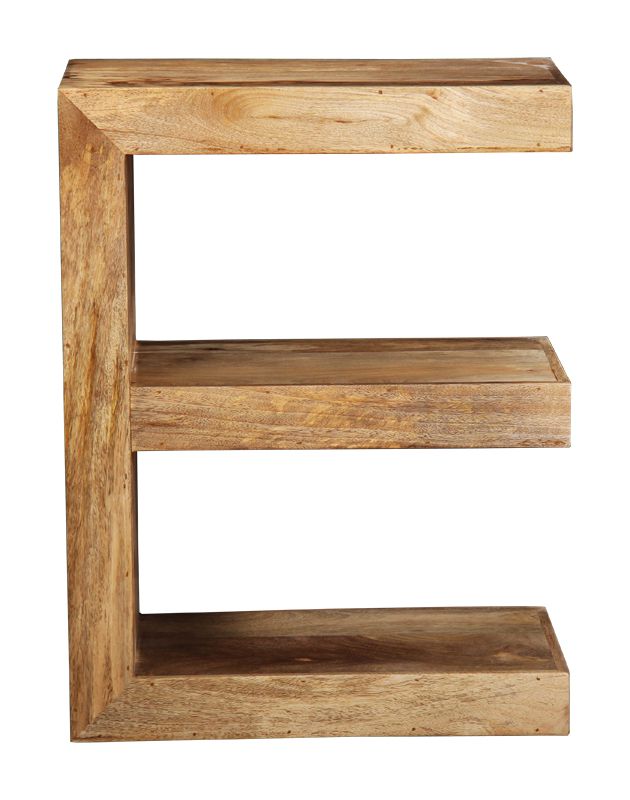 Light Mango Wood Side Table (E)