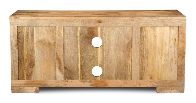Light Mango Wood Media Unit
