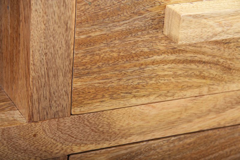 Light Mango Wood Media Unit