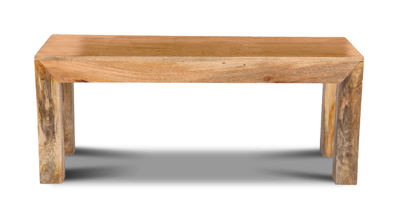 Light Mango Wood Medium Bench