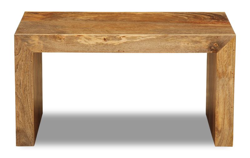 Light Mango Wood Small Open Coffee Table