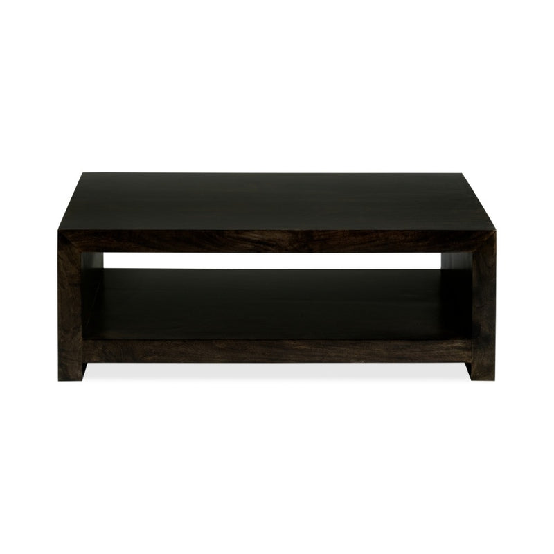 Mango Wood Walnut 110cm Open Coffee Table