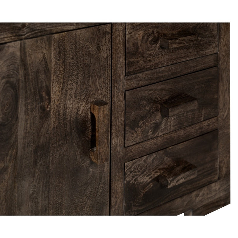 Mango Wood Walnut 80cm Sideboard - Due 23rd September