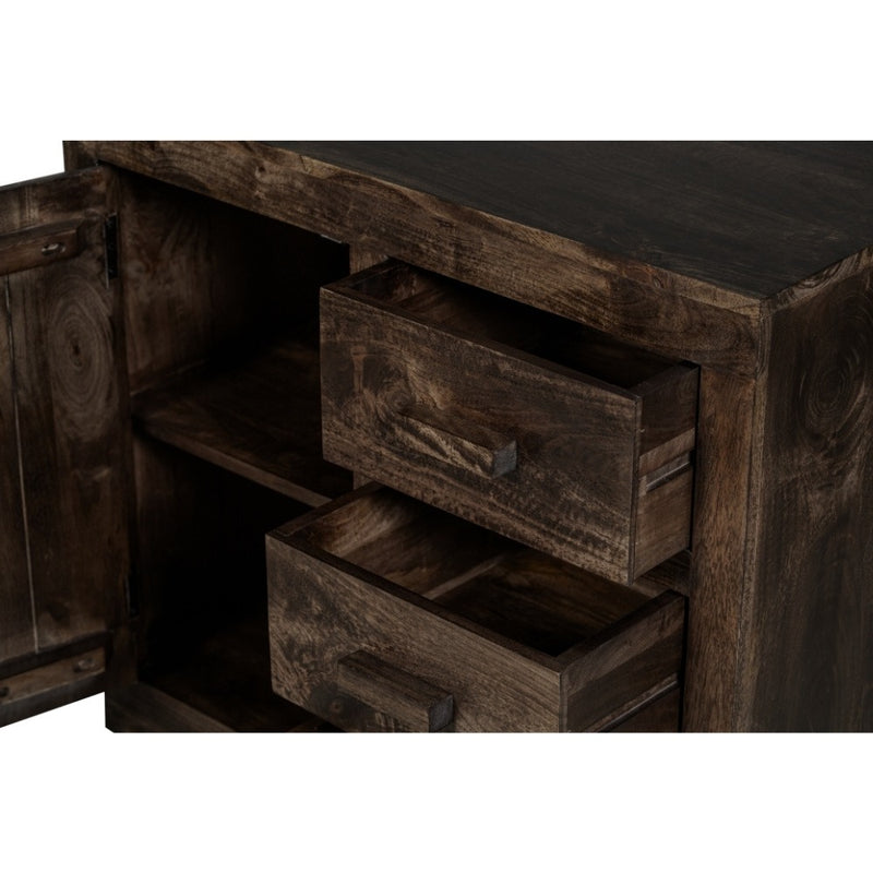 Mango Wood Walnut 80cm Sideboard - Due 23rd September