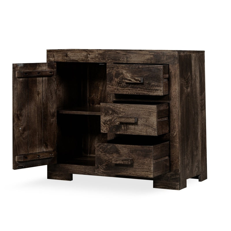 Mango Wood Walnut 80cm Sideboard - Due 23rd September