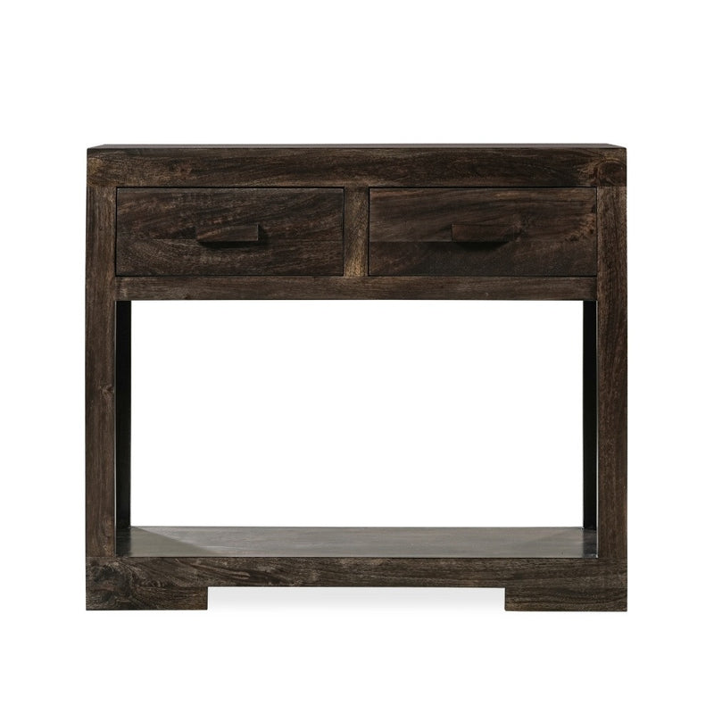 Mango Wood Walnut 90cm Console Table
