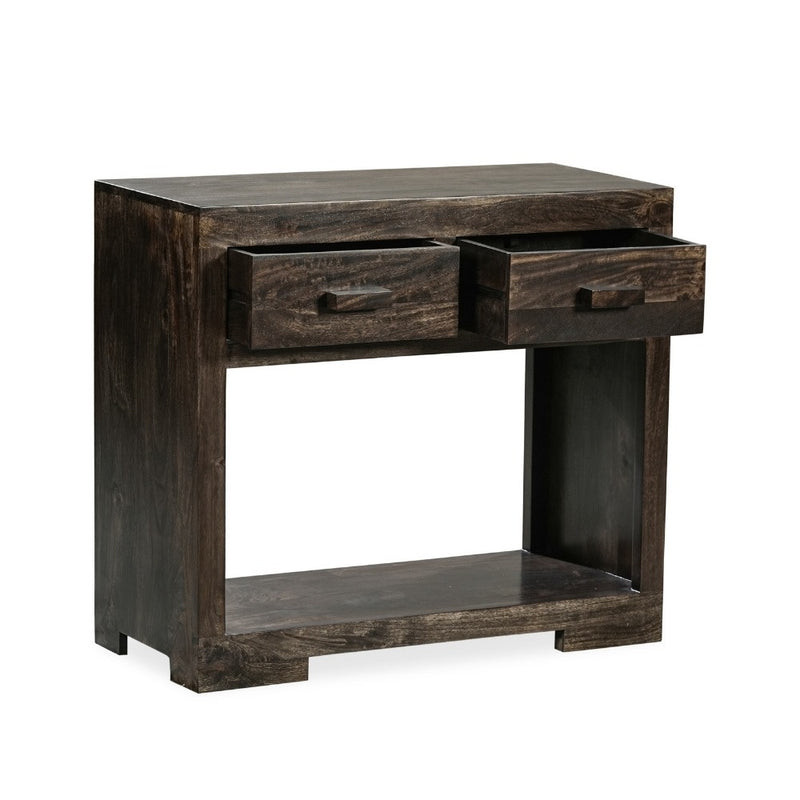 Mango Wood Walnut 90cm Console Table