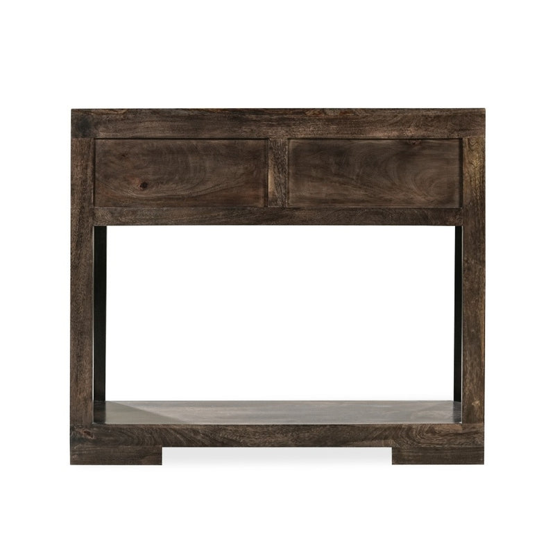 Mango Wood Walnut 90cm Console Table
