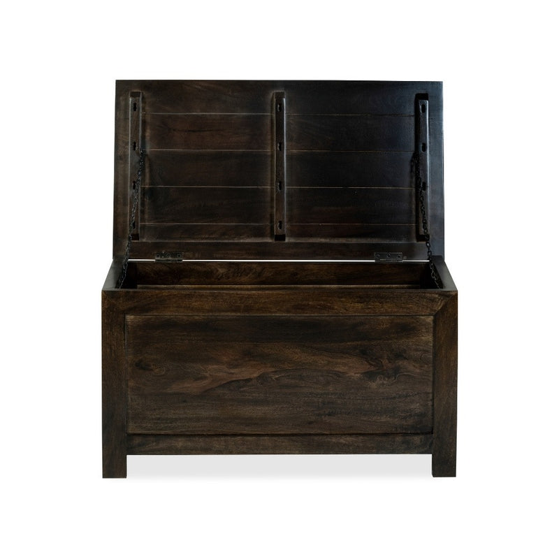 Mango Wood Walnut 92cm Blanket Box 