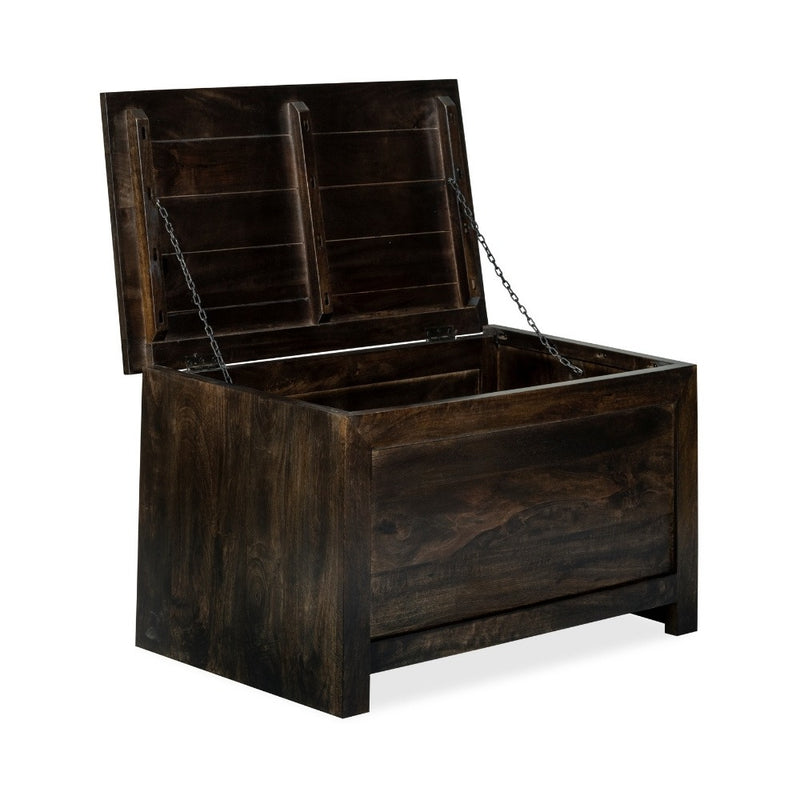 Mango Wood Walnut 92cm Blanket Box 