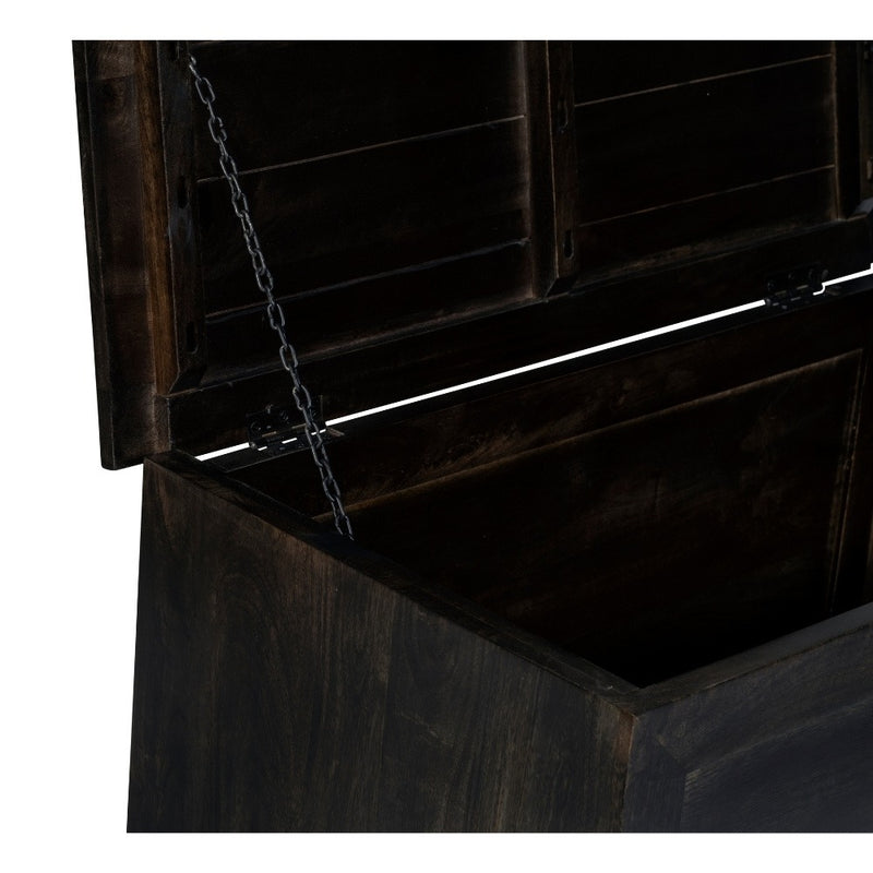 Mango Wood Walnut 92cm Blanket Box 