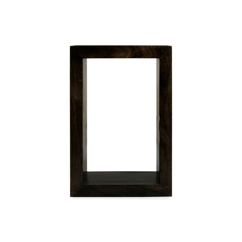 Mango Wood Walnut Rectangular Cube