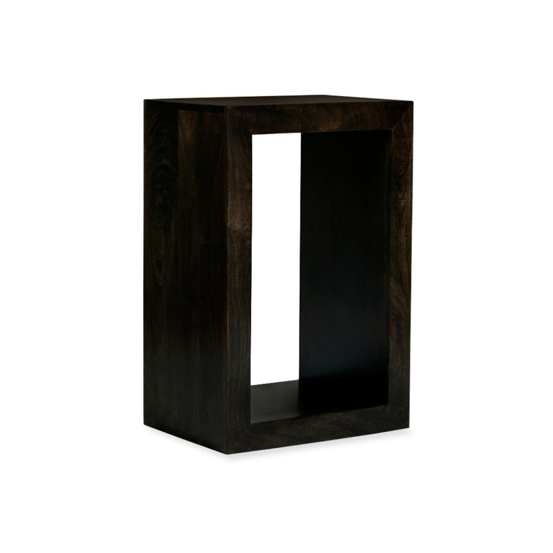 Mango Wood Walnut Rectangular Cube