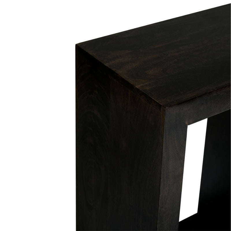 Mango Wood Walnut Rectangular Cube