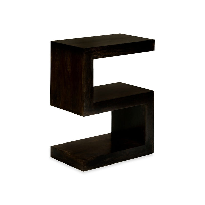 Mango Wood Walnut Side Table (S)