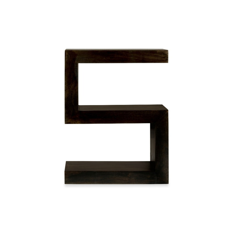Mango Wood Walnut Side Table (S)