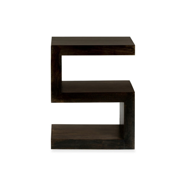 Mango Wood Walnut Side Table (S)