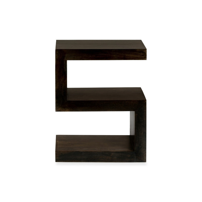 Mango Wood Walnut Side Table (S)