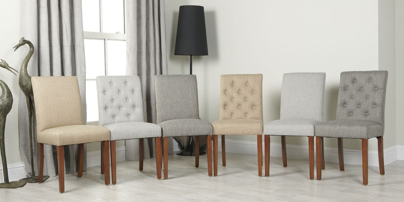 Milan Button Fabric Chair