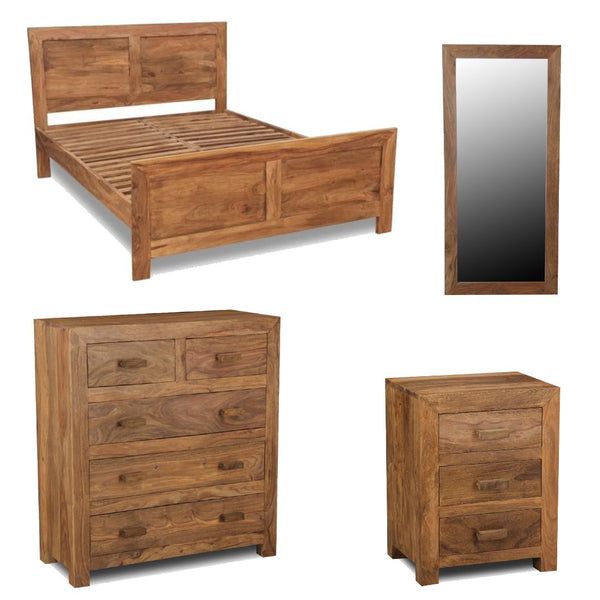 Cuba Natural Super King Size Bedroom Set 7