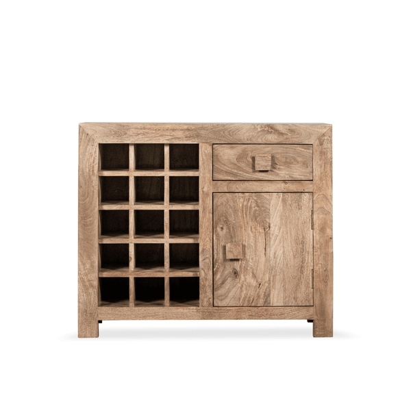 Oak Stain Dakota 89cm Wine Rack
