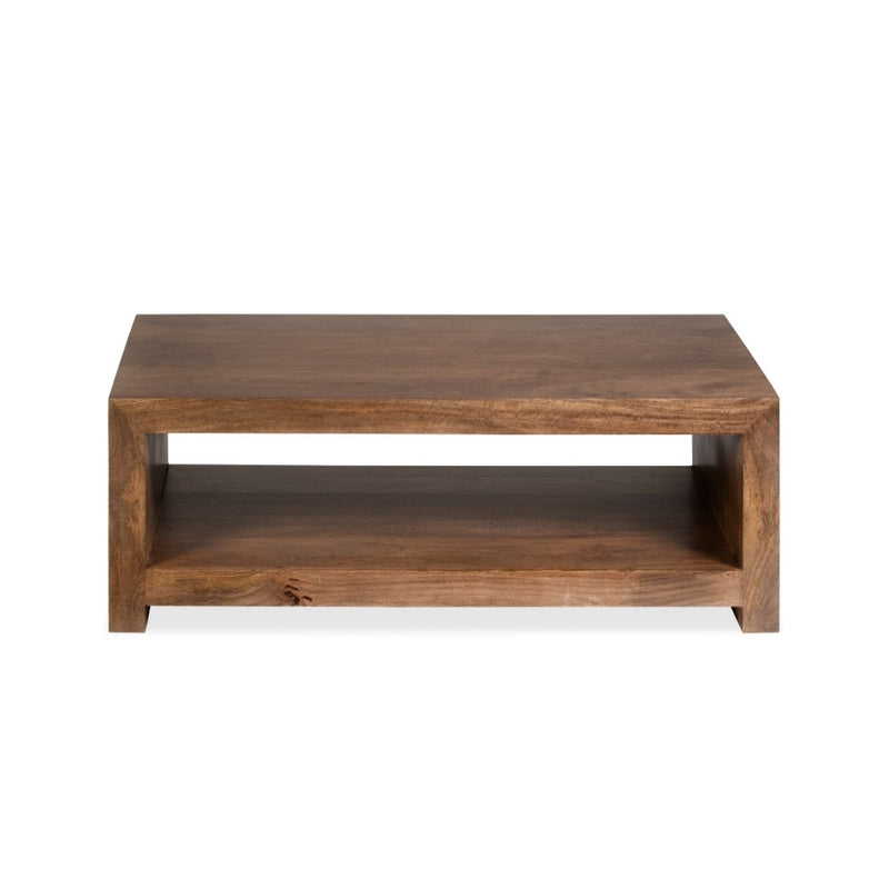 Oak Stain Dakota Mango Wood 110cm Open Coffee Table
