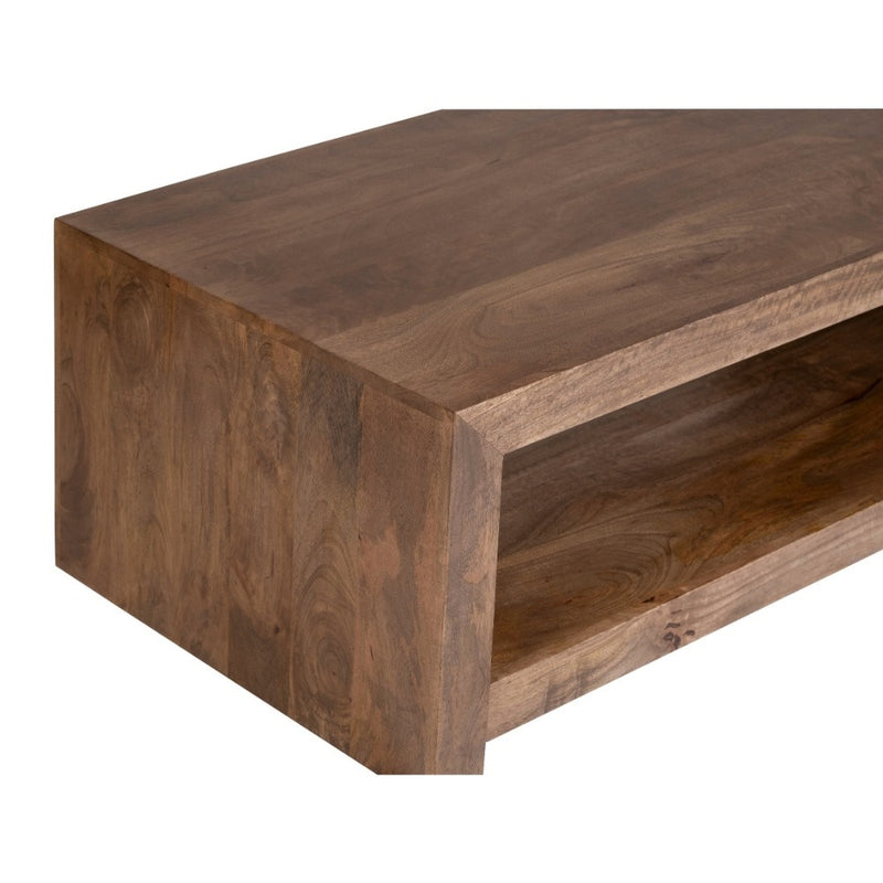 Oak Stain Dakota Mango Wood 110cm Open Coffee Table