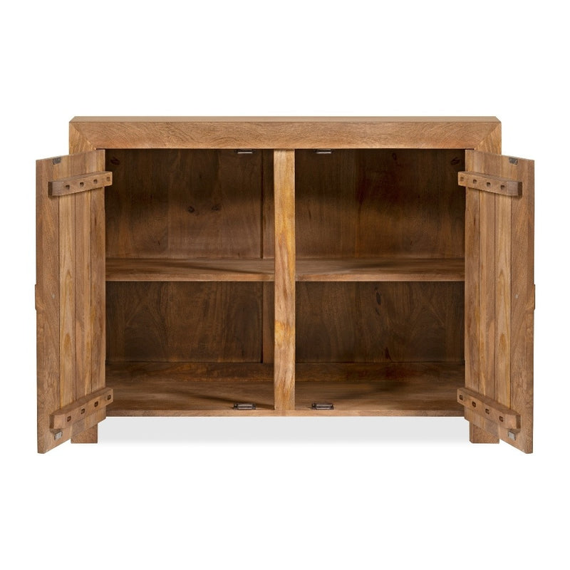 Oak Stain Dakota Mango Wood 96cm 2 Door Sideboard 