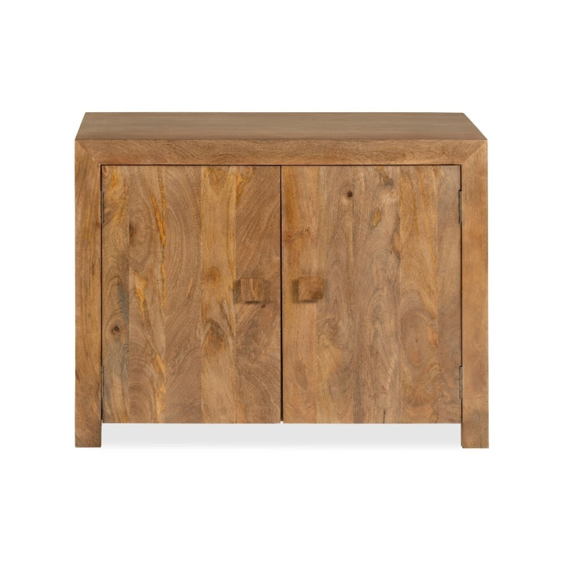 Oak Stain Dakota Mango Wood 96cm 2 Door Sideboard 