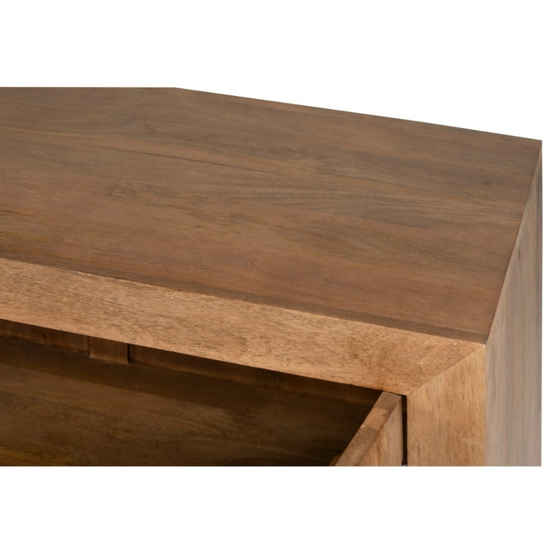 Oak Stain Dakota Mango Wood 96cm 2 Door Sideboard 