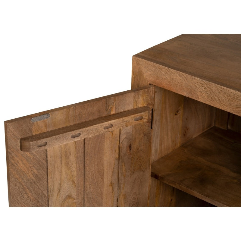 Oak Stain Dakota Mango Wood 96cm 2 Door Sideboard 