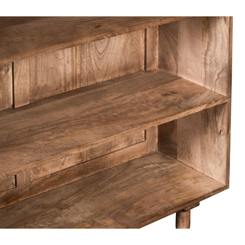 Oak Stain Scandi Mango 100cm Bookcase - In Stock