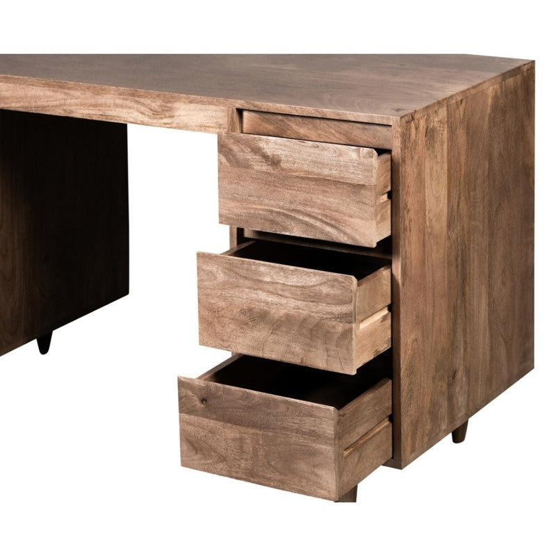 Oak Stain Scandi Mango 126cm Desk - Due 12th August
