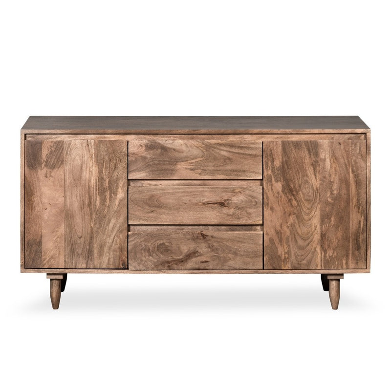 Oak Stain Scandi Mango 130cm Sideboard - In Stock