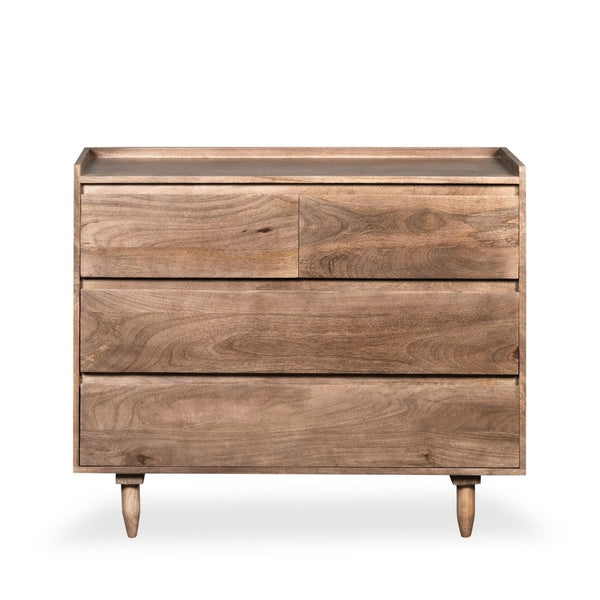 Oak Stain Scandi Mango 100cm 4 Drawer Chest