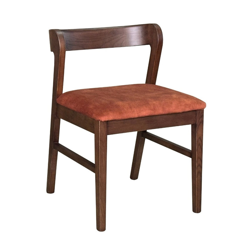 Oslo Rust Orange Velvet Dining Chair