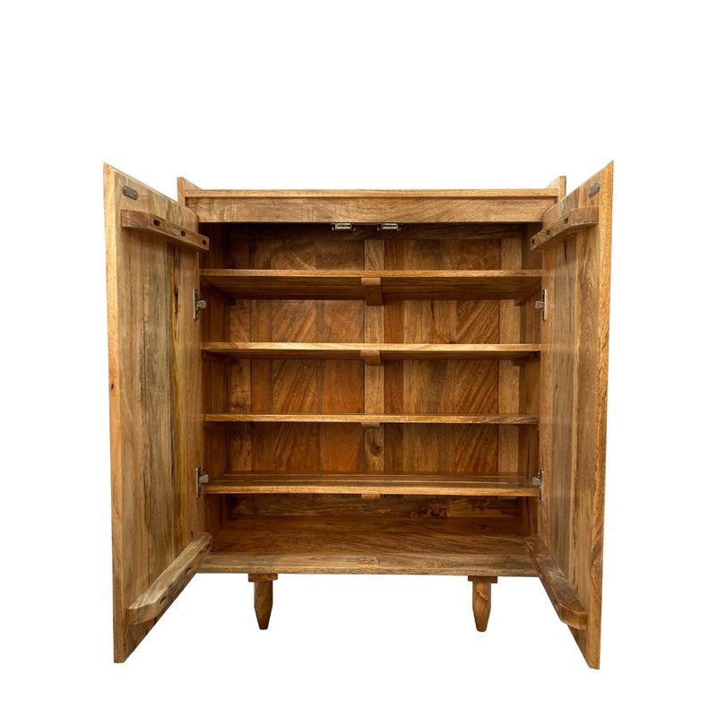 Scandi Mango Shoe Cupboard
