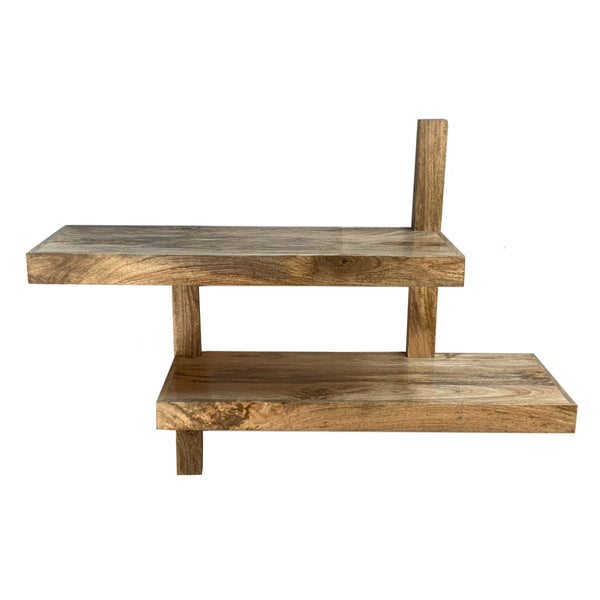 Inset Light Mango Shelves